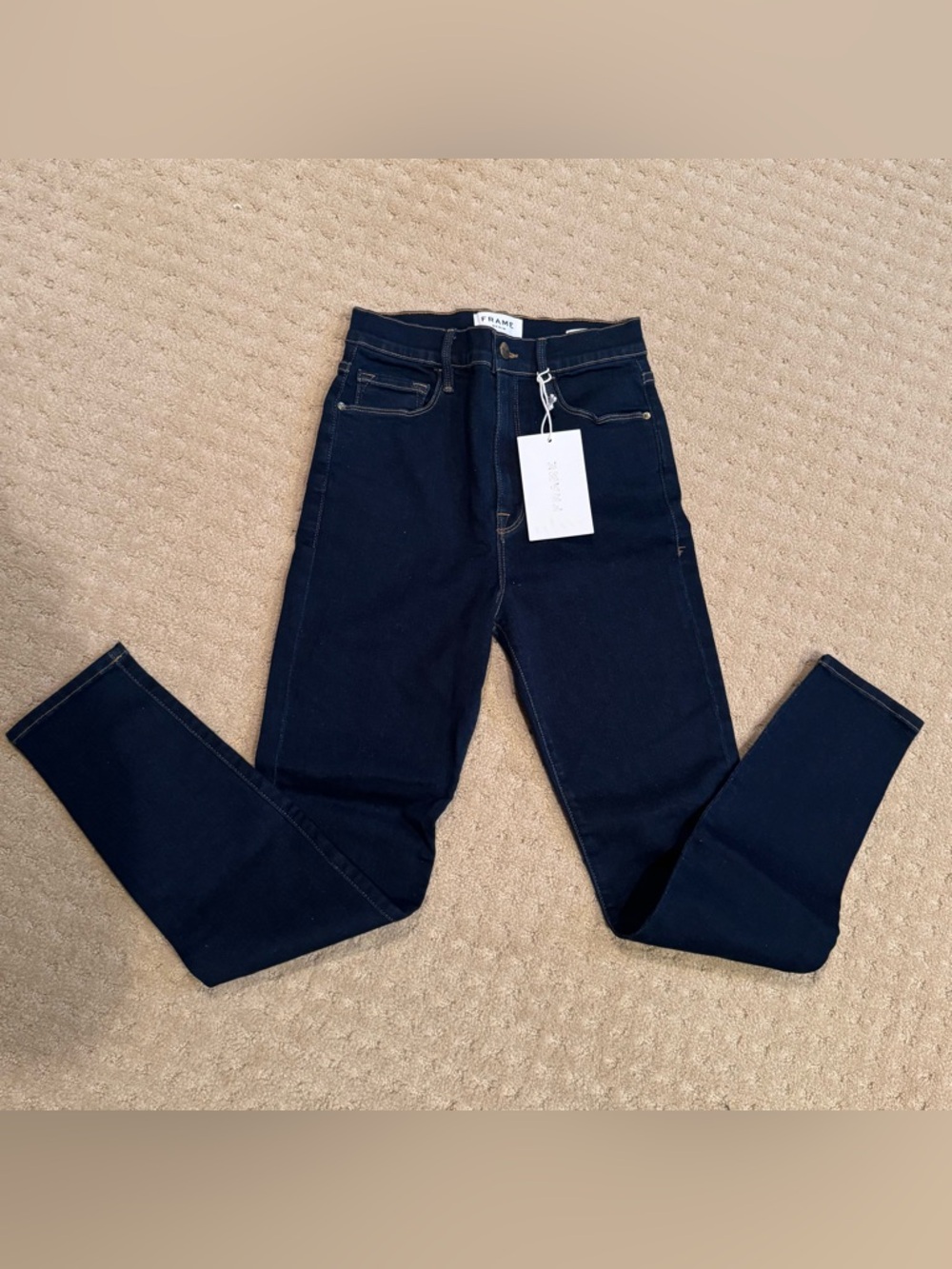 Frame Denim Jeans Ali High Rise Cigarette Jeans- Dark Indigo size 28 womens